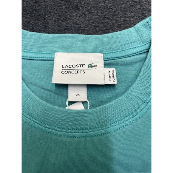 Lacoste X Concepts Mens T Shirt Blue Size XS - Picture 3 of 5